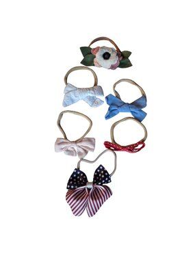 Assorted Baby Bow Headbands Set - Multicolor